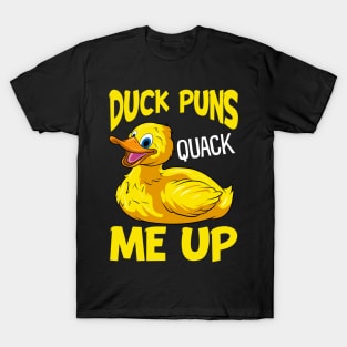 Duck Puns Quack Me Up! Adorable Duckling Pun T-Shirt